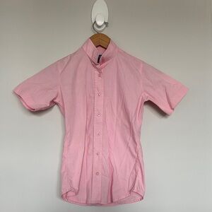 Miku Basic Pink Short Sleeve Show Shirt Sz 8 EUC